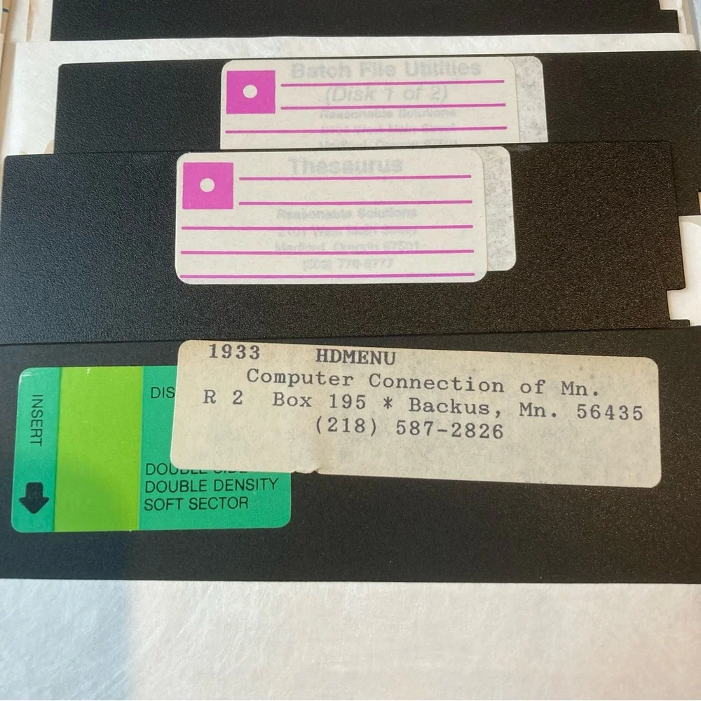 UNTESTED 5.25” Floppy Disk Disc Misc Lot of 17 Vintage Games Software Media 80s